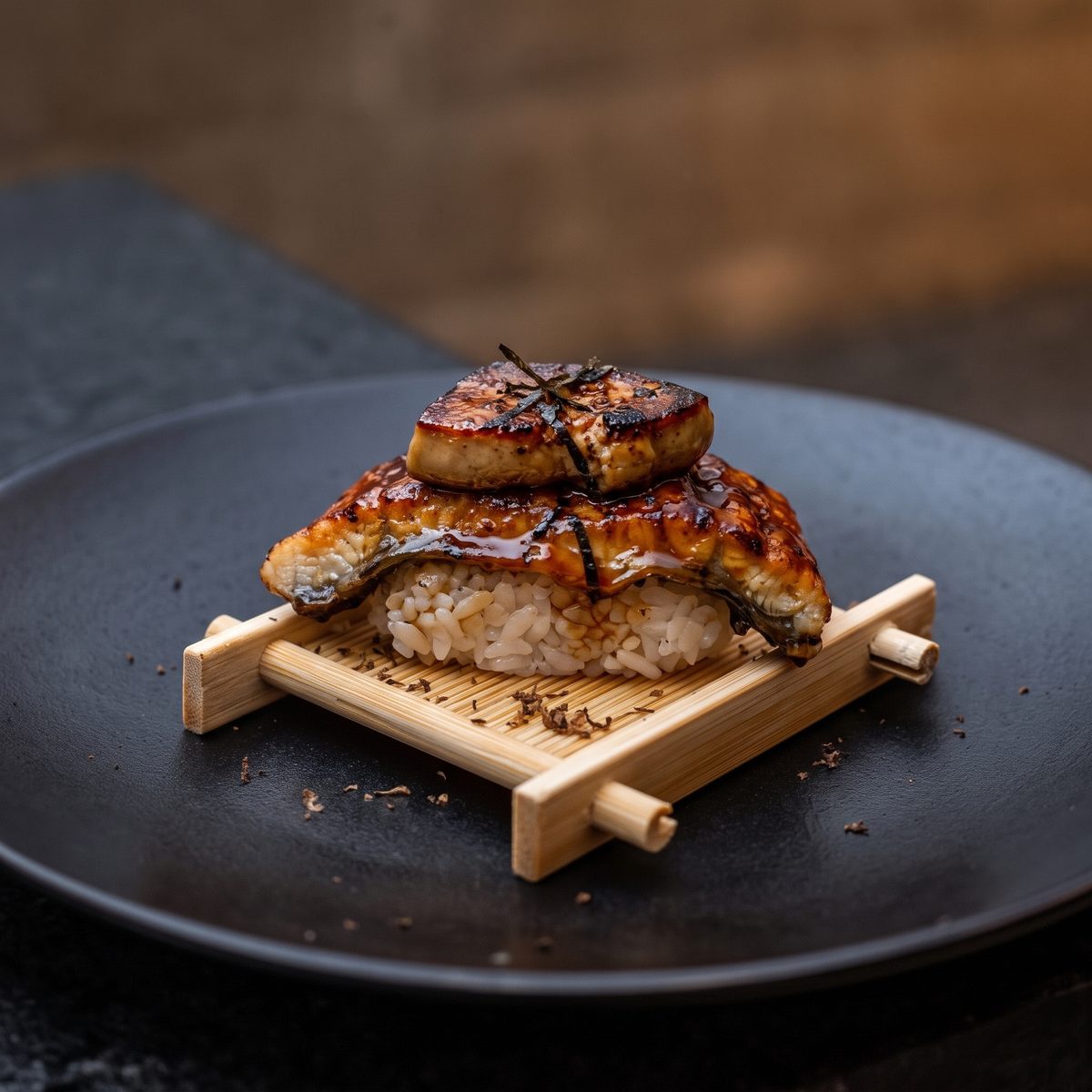 Nigiri de Anguila Foie Gras
